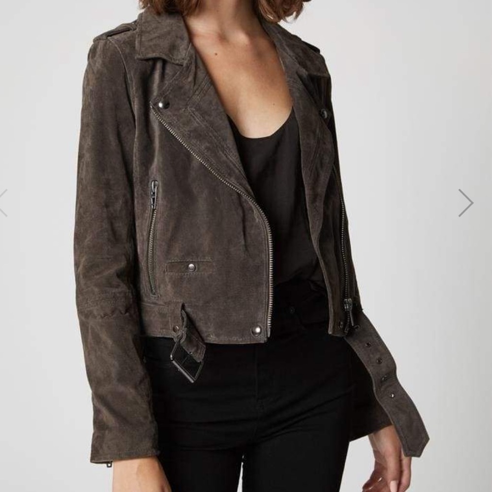 Blank NYC suede moto jacket